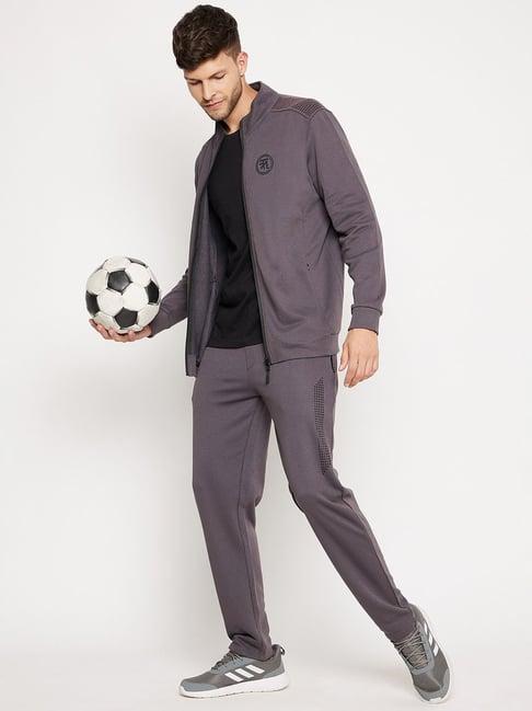 edrio grey regular fit tracksuit