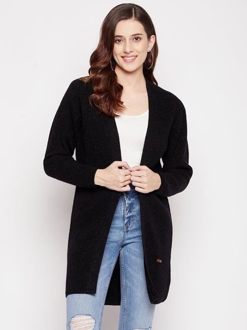 duke black v neck shrug