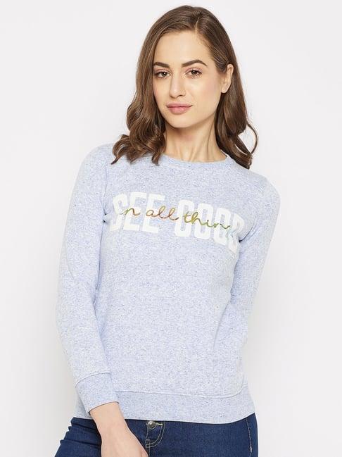 duke blue printed sweatshirt