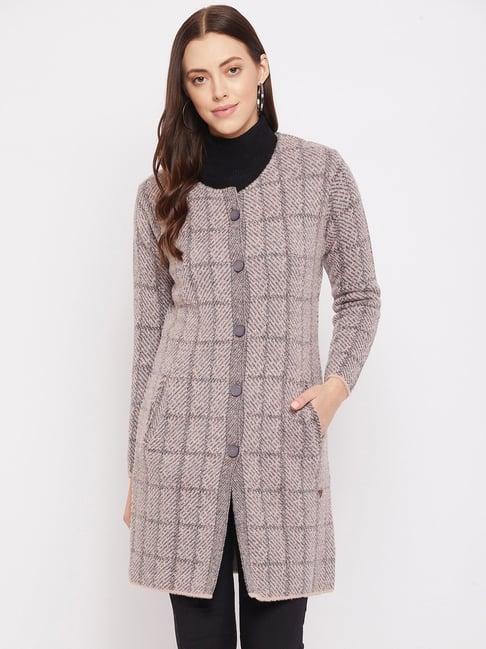 duke pink chequered sweater