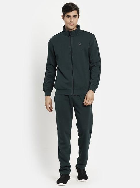 octave dark green regular fit tracksuit