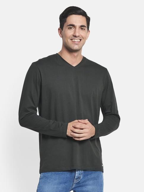 mettle charcoal v-neck t-shirt