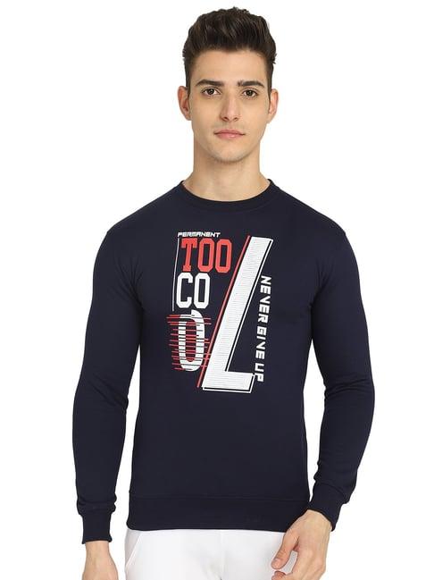 dyca navy round neck sweatshirt