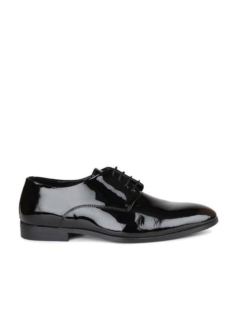 atesber by inc.5 men's black derby shoes