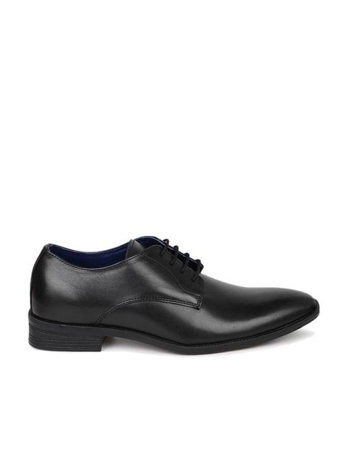 privo by inc.5 men's black derby shoes