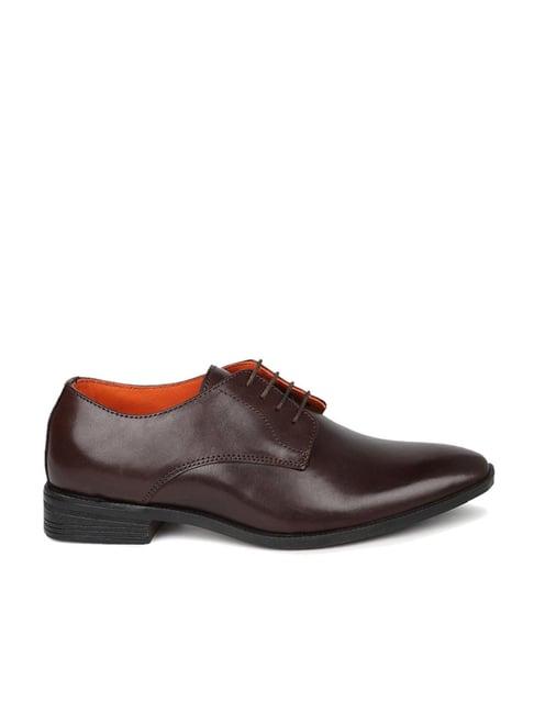 privo by inc.5 men's brown derby shoes