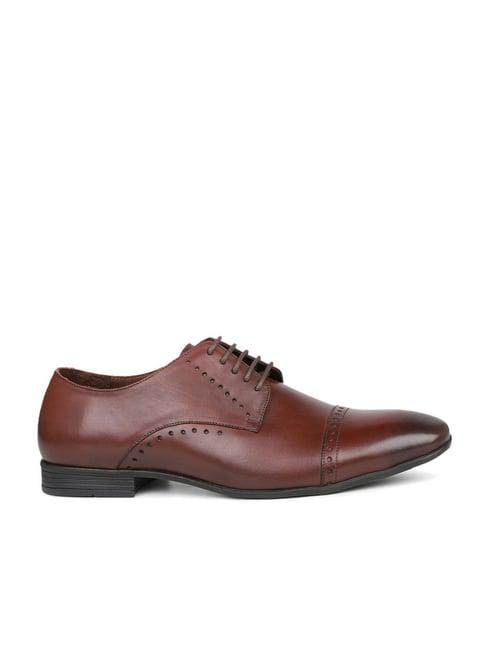 atesber by inc.5 men's brown brogue shoes