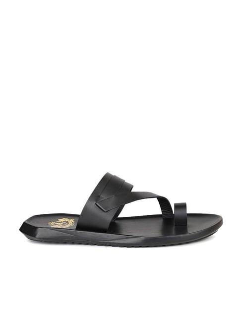 atesber by inc.5 men's black toe ring sandals