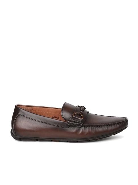 atesber by inc.5 men's brown casual loafers