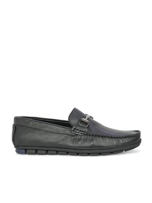 privo by inc.5 men's black casual loafers