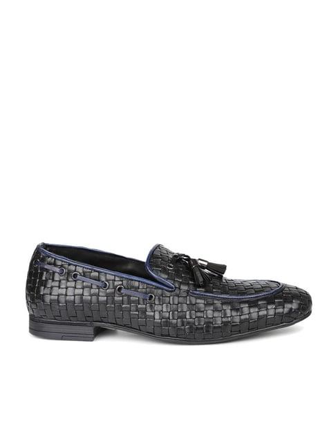 atesber by inc.5 men's black casual mocassins