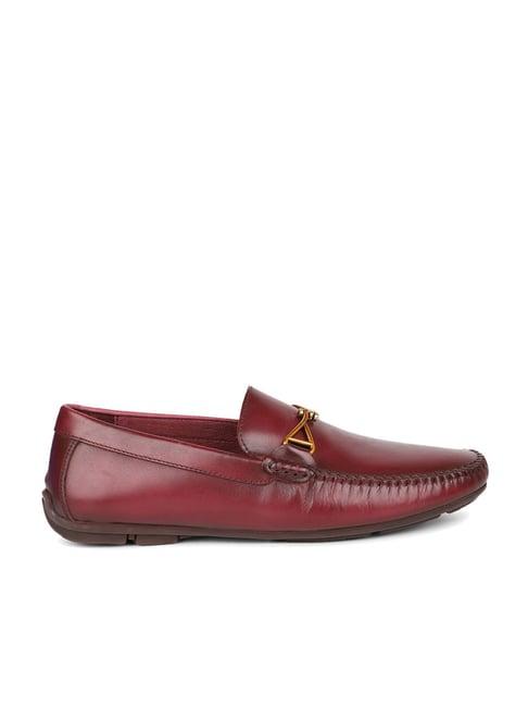 atesber by inc.5 men's burgundy casual loafers