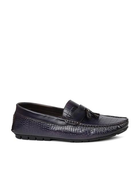 privo by inc.5 men's blue casual mocassins