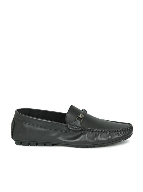 privo by inc.5 men's black casual loafers