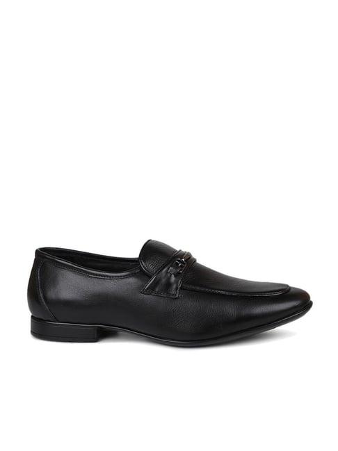 privo by inc.5 men's black formal loafers