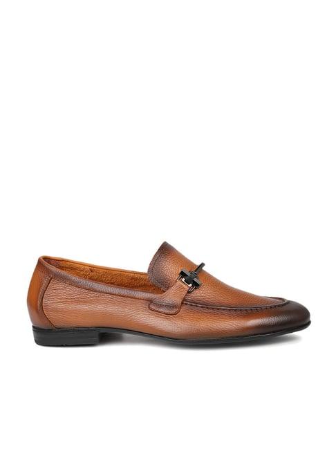 atesber by inc.5 men's tan formal loafers