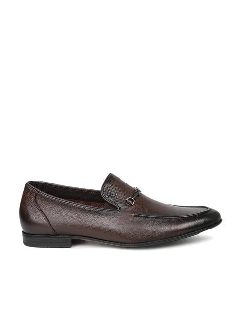 atesber by inc.5 men's brown formal loafers