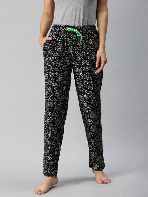 kryptic black printed pyjamas