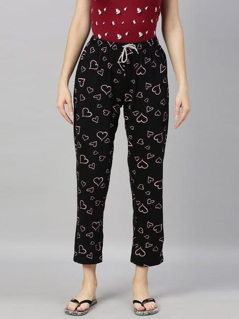 kryptic black printed pyjamas