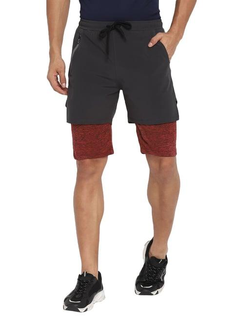 off limits grey regular fit shorts