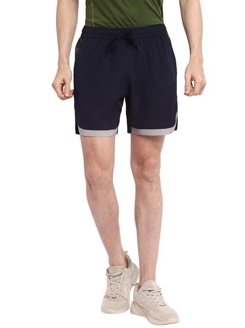 yuuki navy regular fit shorts