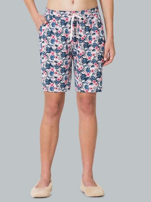 van heusen white printed shorts