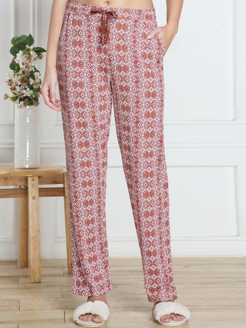 van heusen brown printed pyjamas