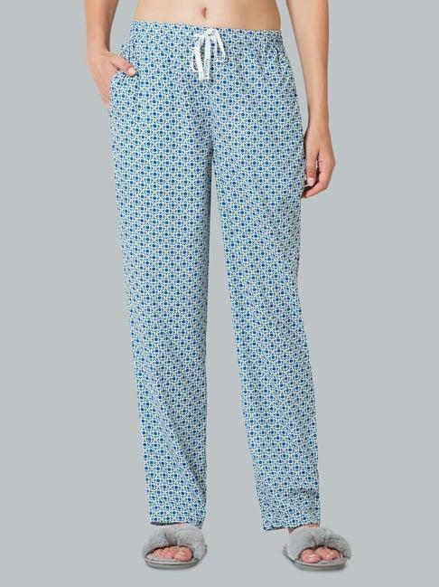 van heusen blue printed pyjamas