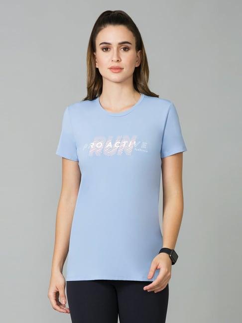 van heusen blue relaxed fit t-shirt