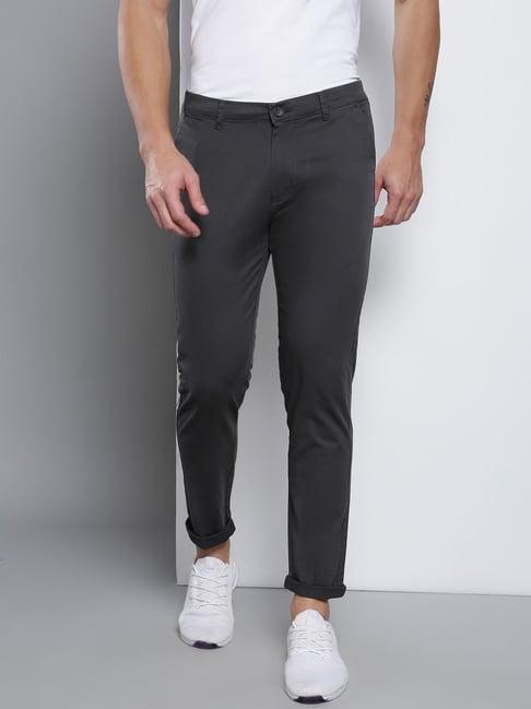 dennis lingo charcoal grey  slim fit chinos