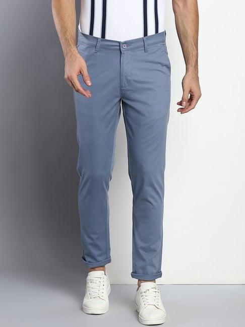 dennis lingo steel blue  slim fit chinos