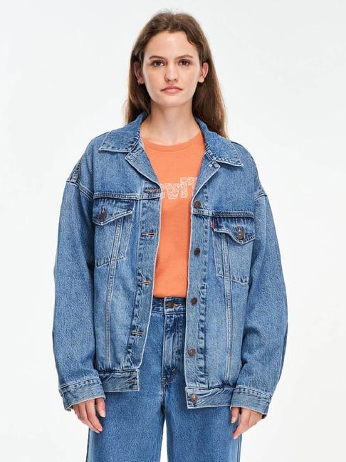 levi's mid indigo denim jacket