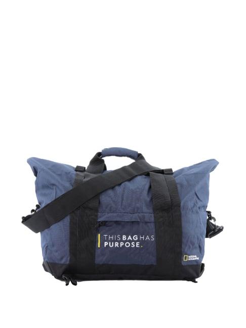 national geographic blue medium duffle bag