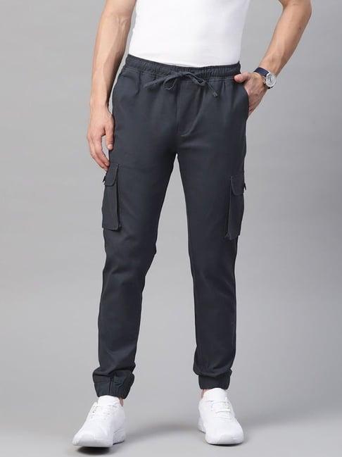 hubberholme steel grey slim fit cargos