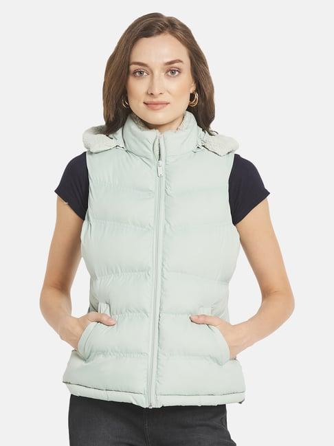 mettle mint green puffer jacket