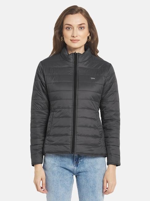 mettle black padded jacket