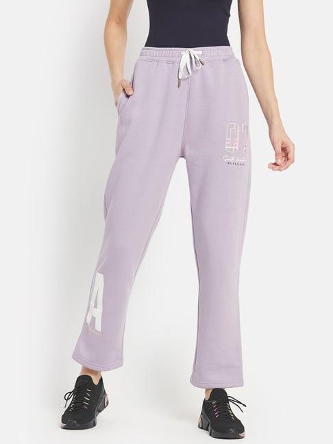 mettle lilac printed track pants