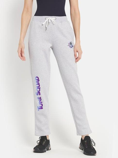 mettle grey printed track pants