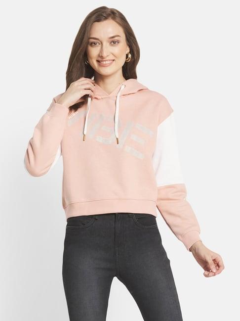 mettle peach printed sweatshirt