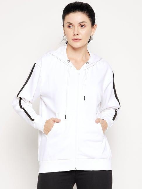 edrio white regular fit sweatshirt