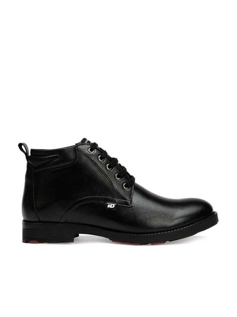 id men's black derby boots