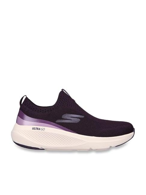 skechers women's go run elevate - hot streak plum running shoes