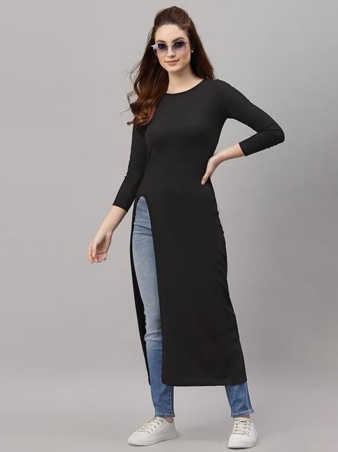 rigo black cotton tunic