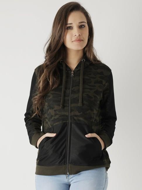 club york olive green camouflage sweatshirt