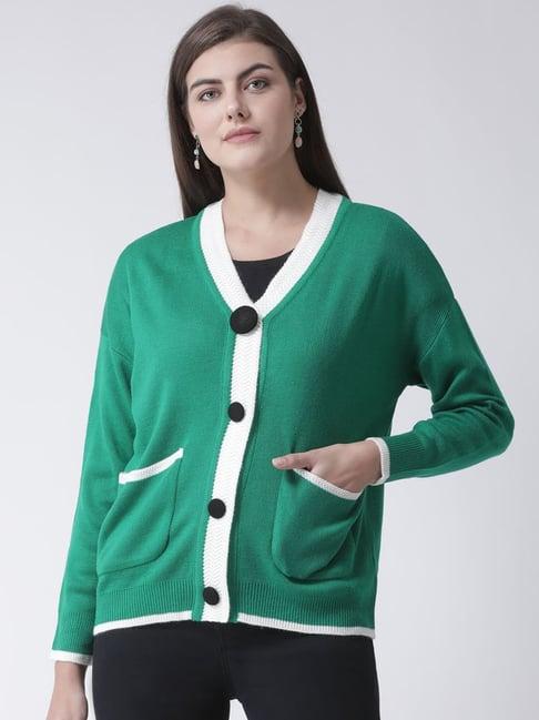 club york green regular fit cardigan