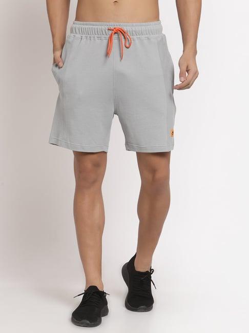 club york light grey regular fit shorts