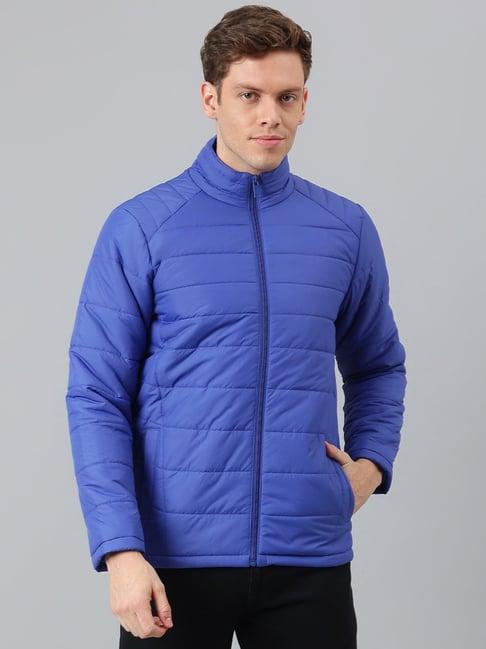 hubberholme cobalt blue regular fit quilted jacket