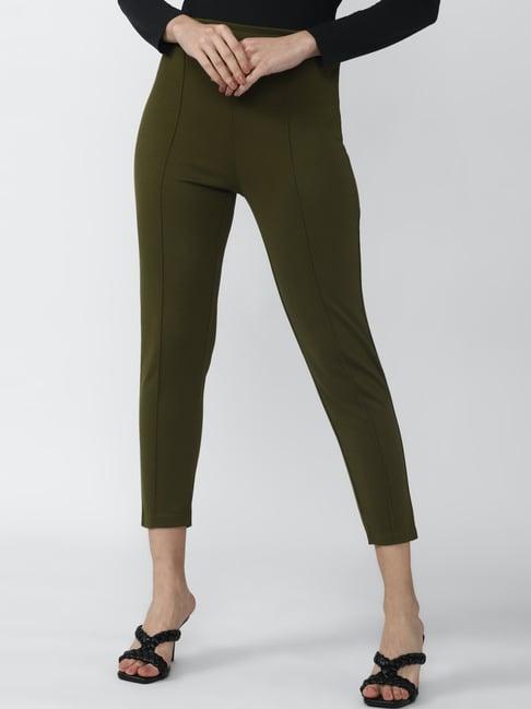 van heusen green mid rise pants