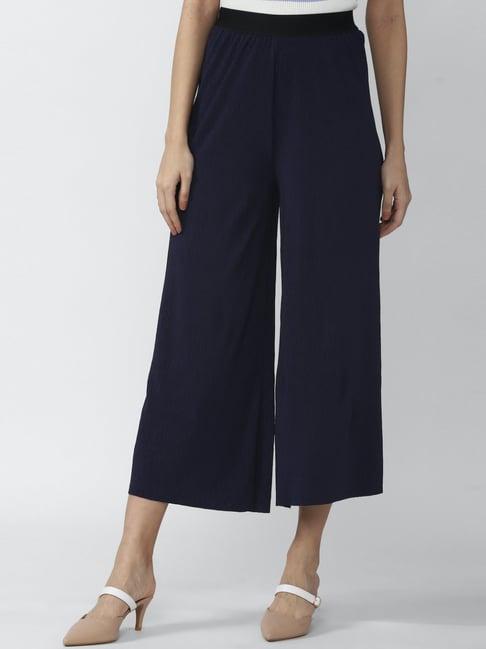 van heusen navy mid rise culottes