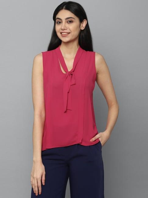 allen solly pink top